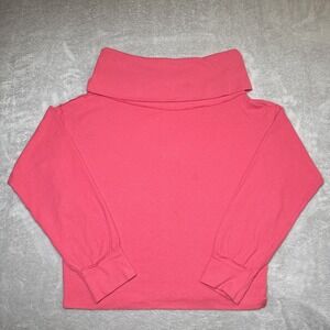 We the Free Free People Pink Turtleneck Sweater Size Medium Long Sleeve‎